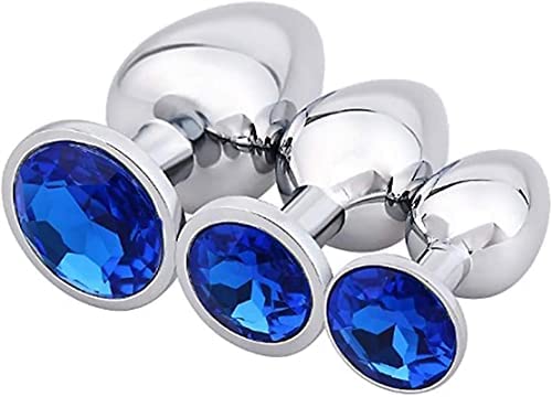 3-Piece/Set Crystal Diamond Smooth Ḅûţţ P'lúgs Àṇâl Bead P`lûg Beginner Set Luxury Exquisite Design for Man and Women Best Gift Sunglasses Anạle Plụgs Trạiner Kịt Sunglasses DCSCXMKK (Color : Blue)