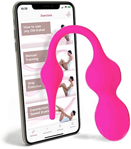 Joy ON Kegel Balls for Women - Doctor Recommended Kegel Exerciser w/App for Pelvic Floor Strengthening & Tightening - Kegel Exercise Products for Beginners & Advanced