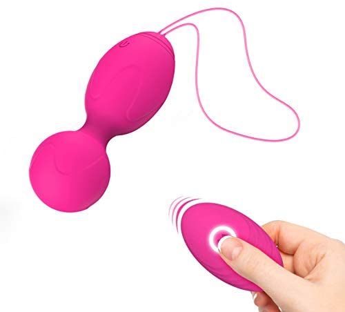 Kegel Balls for Women, 360° Flexible Silicone Kegel Exercise Weights Product for Pelvic Floor Exercises, Tightening & Bladder Control Ben Wa Balls for Beginners & Advanced (Pink)